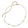 24B Solid Design Metal Gold Necklace Women Necklace ABE254B22040NZS80