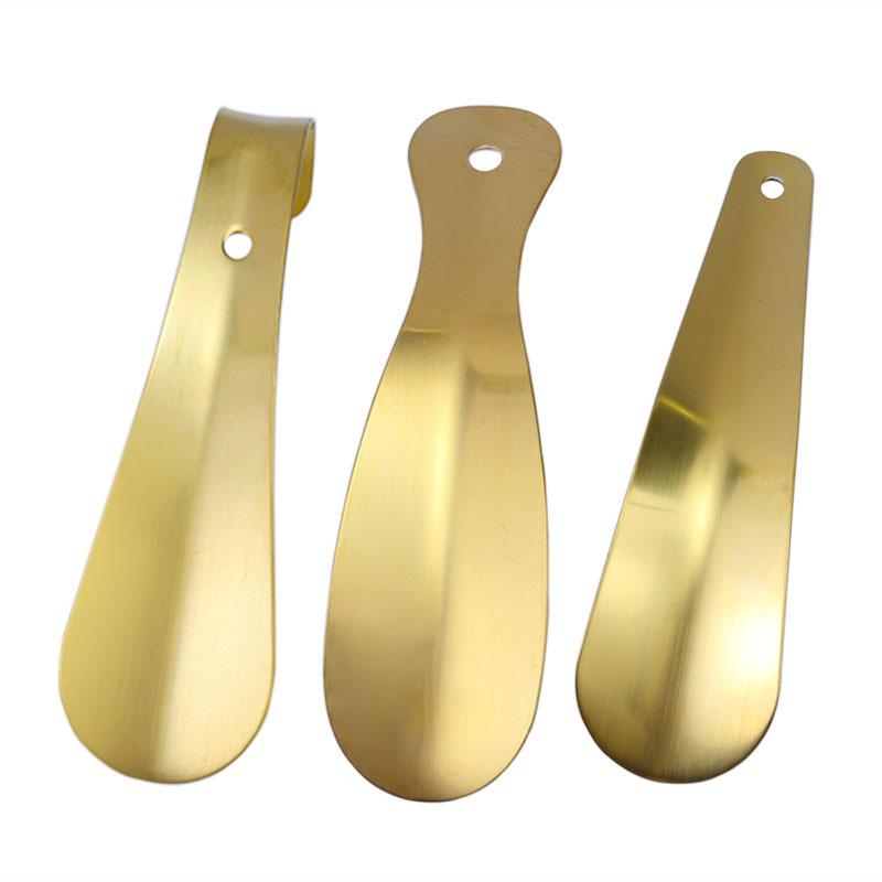 Titanium Gold Shoehorn for Easy Shoe and Sock Removal - Ideal for Elderly and Pregnant Women at Home or On-the-Go.