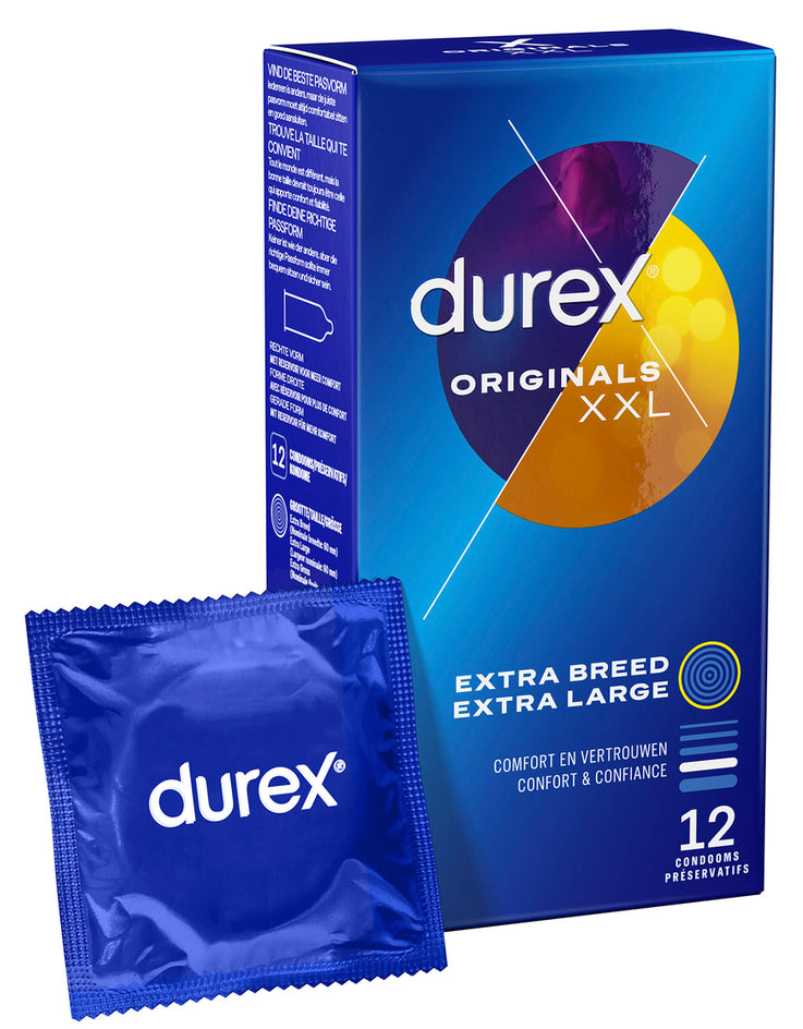 Durex Originals XXL Condoms X12 - Durex - XXL Condoms
