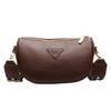 Simple Fashion Shoulder Bag 2025 New Retro Light Luxury Niche High-end Crossbody Bag Wide Shoulder Strap Commuter Bag