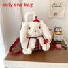Cute Plush Dog Cartoon Backpack With Canvas Material And Drawstring Closure For Daily Use