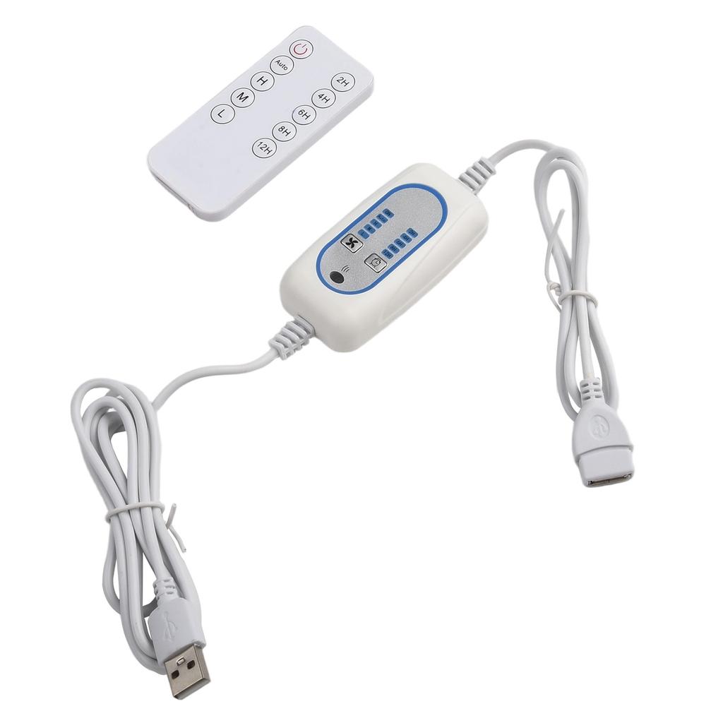 Home And Office Remote Control Power Cord Adjustable USB Fan On Off Switch Power Supply Only USB Powered Devices