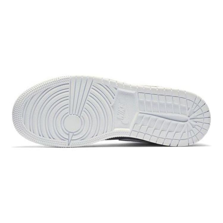 Air Jordan 1 Mid BG 'Cool Grey' (Unisex) Cool Grey / White-White Kids' Basketball Shoes 554725 036