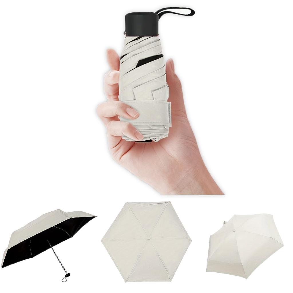 Travel Umbrella, Compact Lightweight Portable Strong Waterproof Folding Umbrella, With 6 Bones Reinforced UV Protection For Men