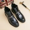 Fashion New Handmade Casual Leather Men Chelsea Boots British Style Leisure Walk Brogue Shoes Fashion Casual Business Outdoor Ankle Boot