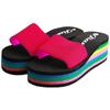 Women's Rainbow Cloud Slippers, Thick Platform EVA Soft Sole Slide Sandals for Summer Beach