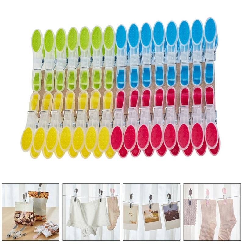 30x/Set Plastic Clothespins Multifunctional Clothes Pegs Laundry Clothes Pins Clip Pegs Craft Picture Clip for Outdoor
