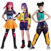 Kids K-Pop Demon Hunters Zoey Rumi Mira Costume Fancy Dress Cosplay Virtual Idol Movie Cosplay for Girls' Kids Halloween Carniva