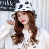 Teens Girls Adults Women's Bucket Hat Faux Fur Fisherman Hat Fluffy Winter Warm Hat Wide Brim Fisherman's Caps