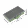 2PCS Multiple Grids Bait Storage Case PP Fishing Tackle Box Hook Bait Gadget  Flying Fishing