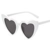 Women Retro Fashion Heart-shaped Shades Sunglasses Integrated UV  Glasses