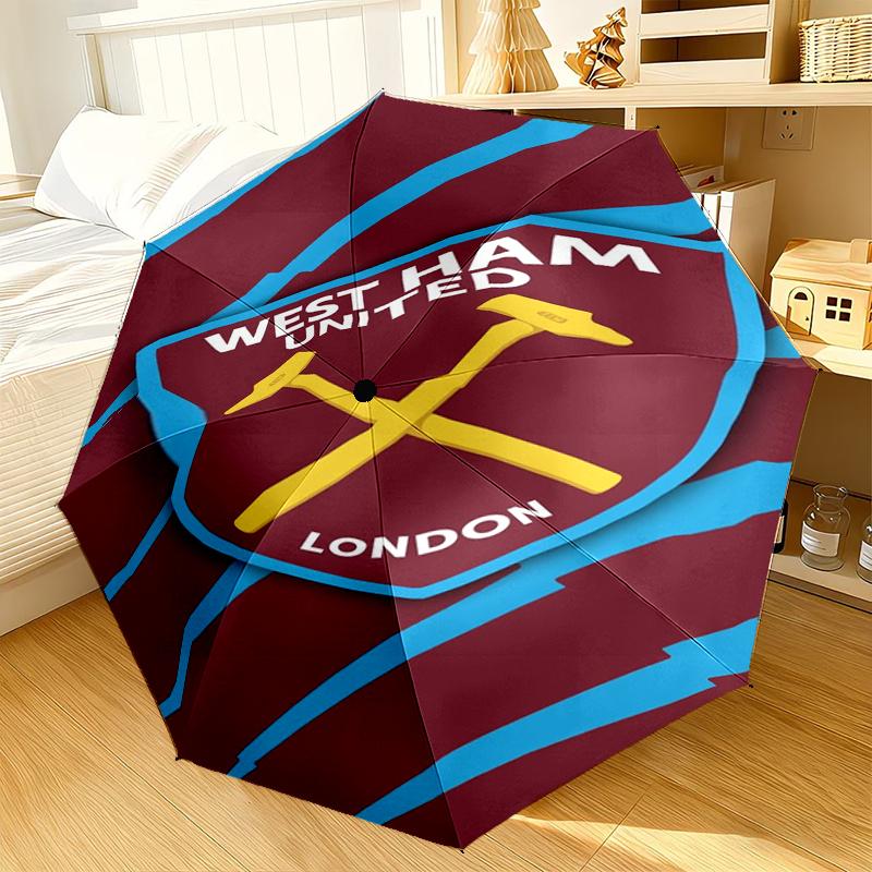 West Football Club Umbrella 8-Frame for Travel, camping, Casual Lightweight Portable Umbrella, Essential for every family Holidays Gift