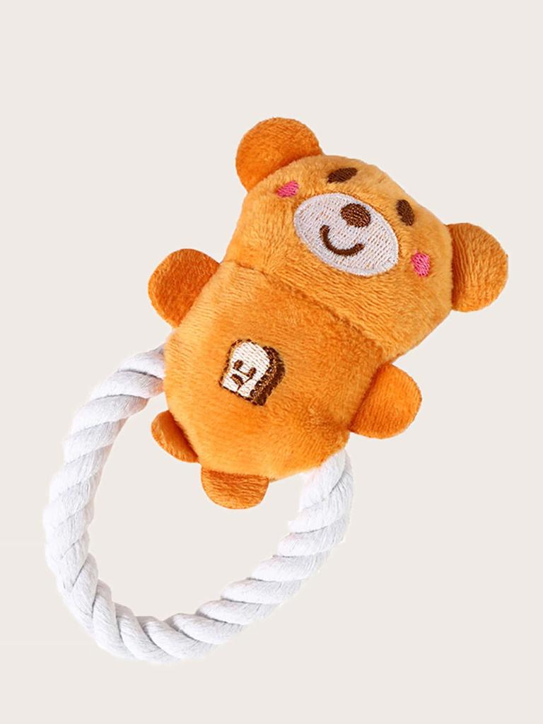 1pc-Pet Companion Plush Toys, Dog Interactive Toys Bite Toys - Random Colors