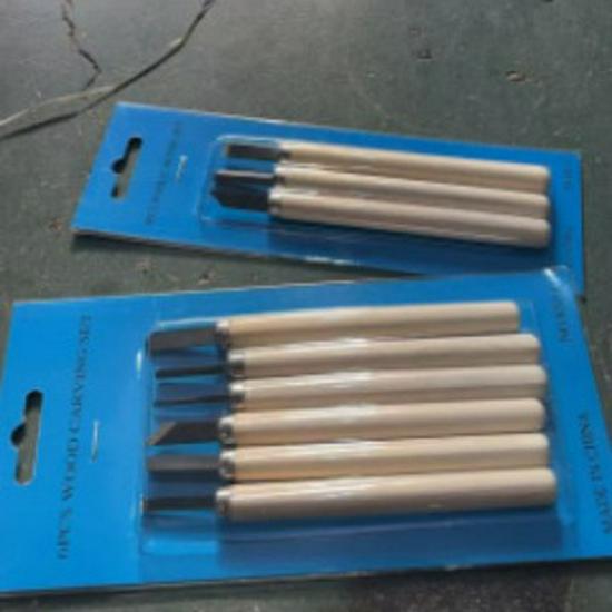 Handmade Pine Wood Carving Knife - Ideal for Students and Artisans Wood Carving Knife Set - 3 Pieces