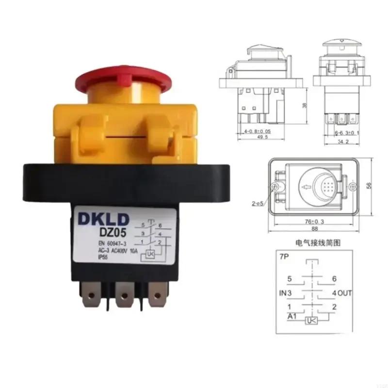 waterproof button 7-pin 400V, electromagnetic power with 7-pin multifunctional 7-pin button