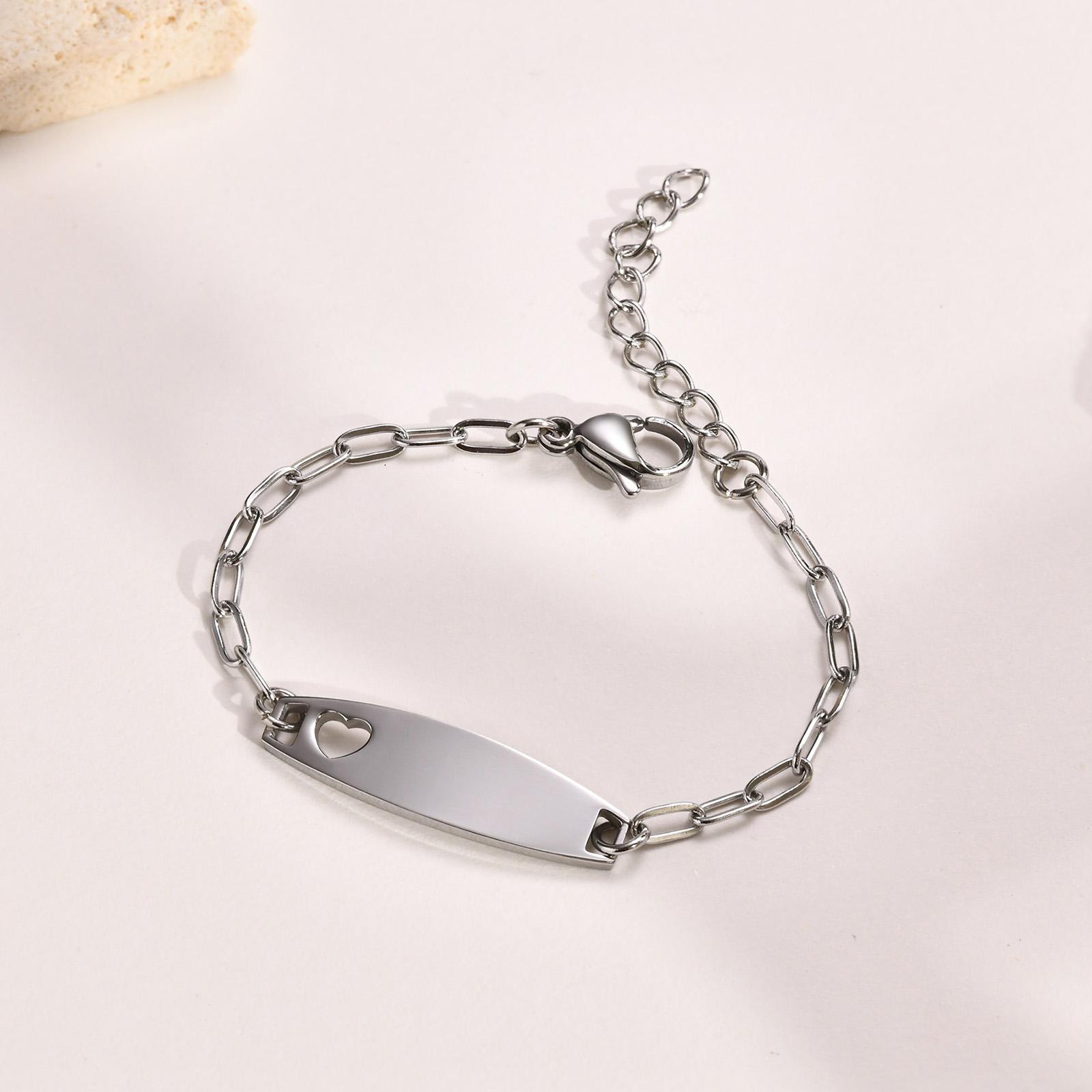 

Vnox Браслеты с бесплатной гравировкой имени для девочек и мальчиков, Индивидуальные браслеты с датой и именем, Значимый подарок для новорожденных