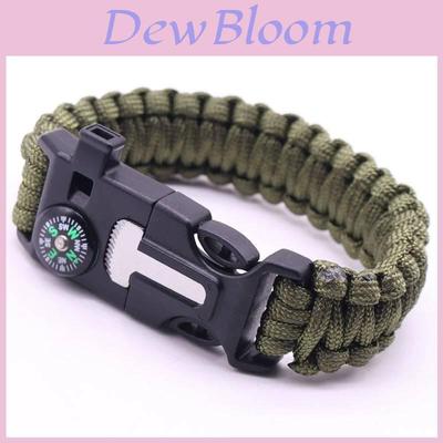 Überlebens-Paracord-Armbänder Mit Pfeife, Kompass, Feuerzeug Für Outdoor-Abenteuer-Enthusiasten