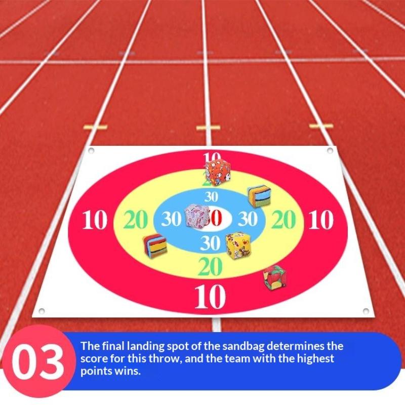 Outdoor Sandbag Targets Throwing Game For Friendship Parent-Child Kindergarten School Events Company Team Multiplayer Games