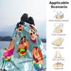 Crayon Shinchan Balloons Tapestry Blanket Home Decor Camping Trip Digital Printing Bedroom Sheet