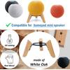 Real Wood Stand for Homepod mini,Wooden Tripod with Metal Frame,Safe Stable Holder Mount with Anti-Slip Silicone pad Protects Home pod mini Smart