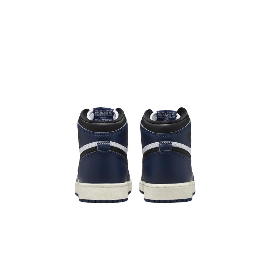 Air Jordan 1 Retro High OG GS Midnight Navy Scarpe da Ginnastica per Bambini Blu Nero Bianco FD1437-401
