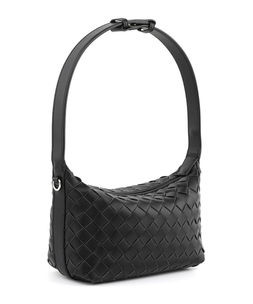Monsac Trésé Weaving Tote Shoulder Crossbody Bag Black Ap12-2690-Bk