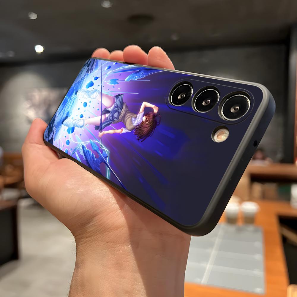 Scientific Railgun Misaka Mikoto Phone Case For Samsung A56 A36 A26 A16 A15 A25 A35 A55 A14 A34 A24 A54 Black Soft Shell