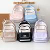Korean Style Color-block School Backpack