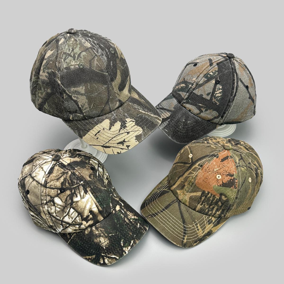 Charm Clothings Women's Light Camouflage Washed Printed Baseball Cap Men's And Sunshade Outdoor Sports Board Cap 52-60Cm