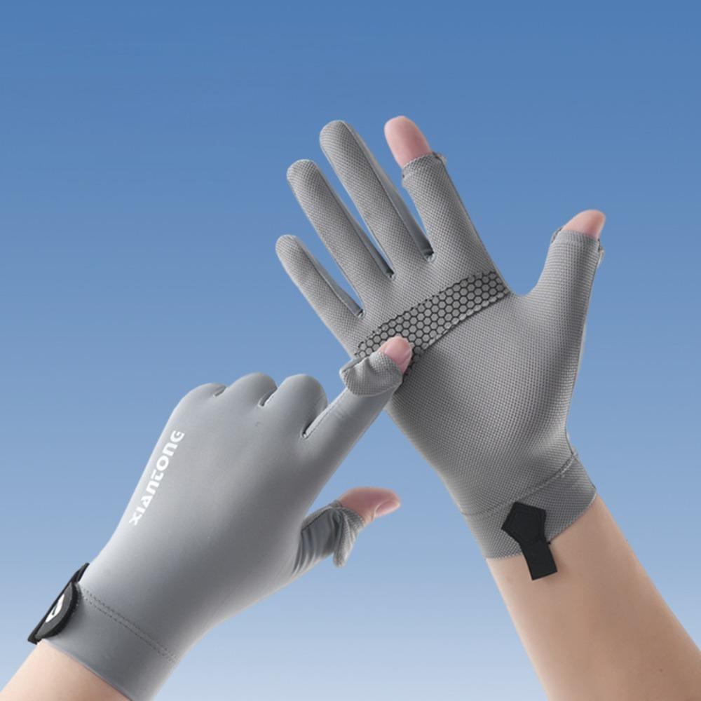 

Сенсорный экран, ледяные шелковые перчатки для рыбалки, анти-УФ-перчатки для верховой езды, солнцезащитные перчатки для спорта на открытом воздухе