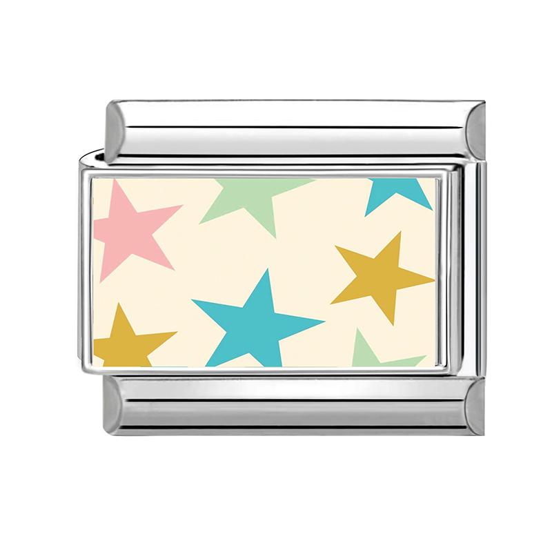 Wholesale Kawaii Heart Flower Star Sunset Dolphin Cats Italian Charm Fit 9MM Stainless Steel Girls' DIY Bracelet Fashion Jewelry