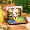 2026 Time Piece Calendar with LED Light 3D Dog Sticky Notes Tear Away Mini Desk Weekly Calendar Paper Craft Art Memo Pad Notepad Desktop Decoration