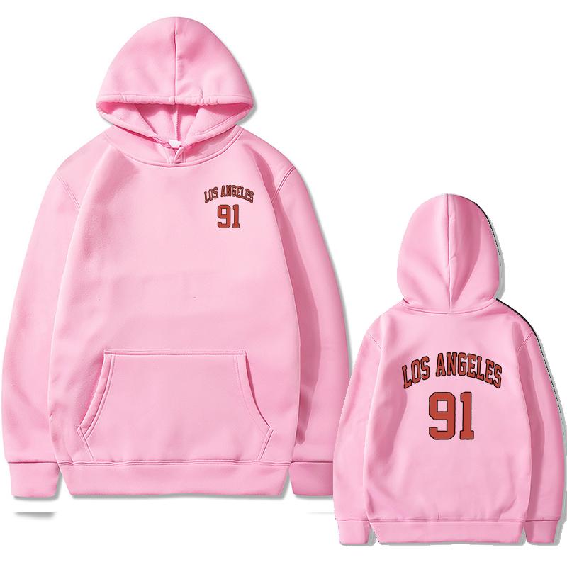 

Толстовки с длинными рукавами для мужчин и женщин, зимний пуловер с принтом Лос-Анджелес 91, флисовая толстовка унисекс, спортивный модный спортивный костюм