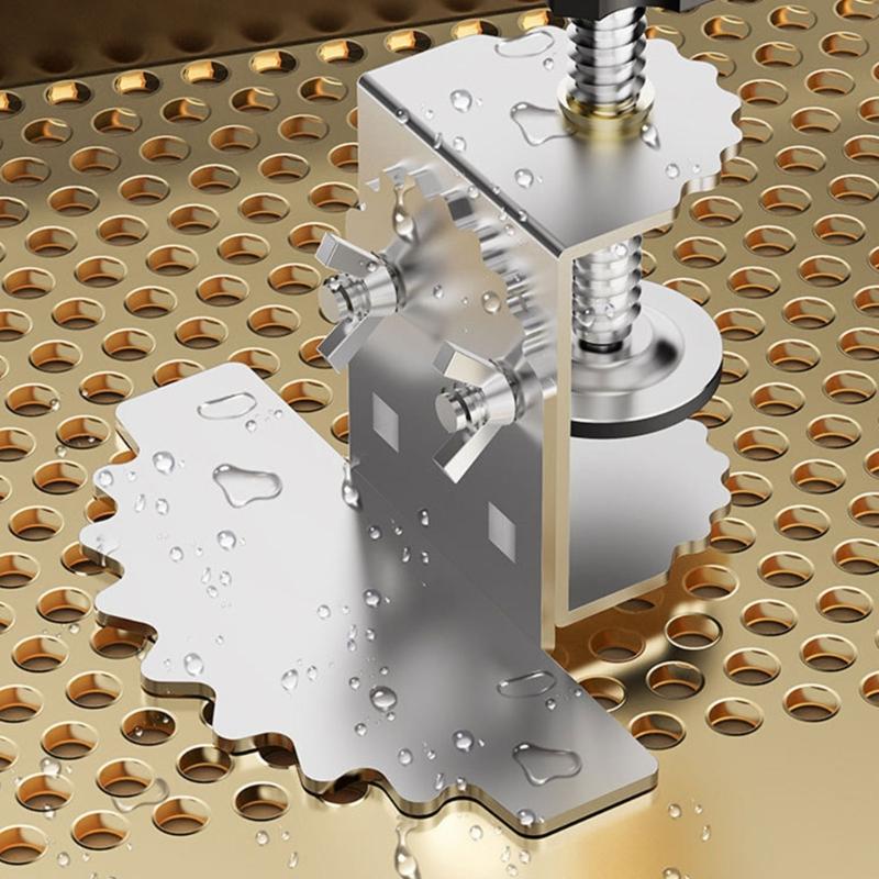 Anti Slip Silicone Cabinet Door Installation Clamp 2mm Reinforced Steel For Smooth Adjustment Stability