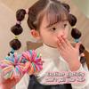 50pcs Girls Candy Color Hair Ties Elastic Hair Band Baby Cute Trendy Comfortable Headwear Hair Ties Kid Hair Accessories