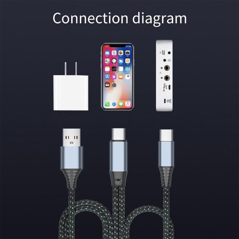 USB C Sound Card Adapter for Music Playbacks and Live Streaming with Quick Charging and OTG Support