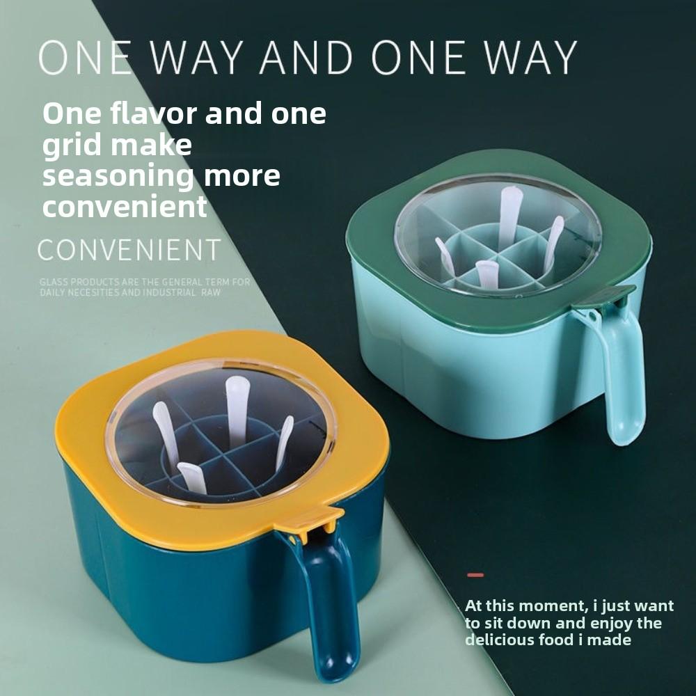 4-In-1 Salt Containers Large Capacity Salt Sugar Bottle Durable Seasoning Jar  Home Kitchen