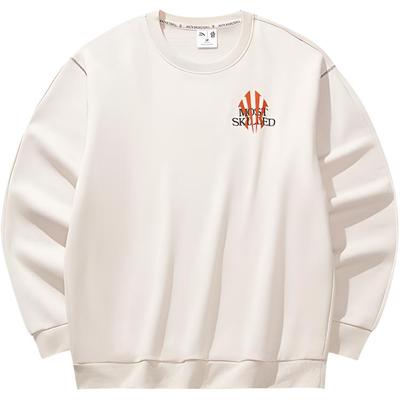 Anta Kyrie Series Basketbalová volná mikina s kulatým výstřihem Dlouhý rukáv s potiskem písmen Unisex mikina 172541711N-1