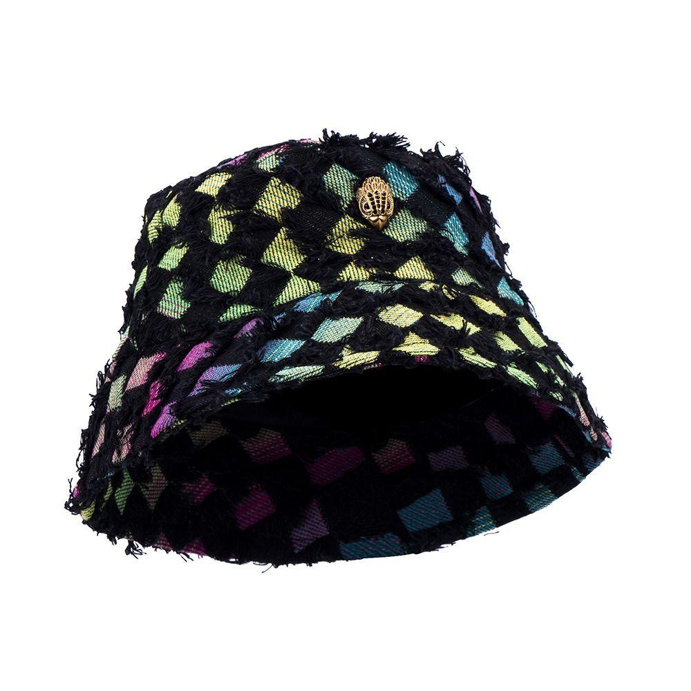 

Versatile Fisherman Hat Cotton Plaid Colorful Sun Hats Women Bucket Hat