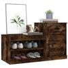 VidaXL Armoire à chaussures chêne fumé 100x42x60 cm bois d'ingénierie 816421