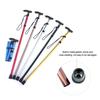Aluminium Alloy Folding Cane Portable Hand Walking Stick Trekking Hiking Sticks Non-slip 4 Section