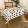 Retro Waterproof Oilproof Heatproof Tablecloth - Wash-Free Rectangular Fabric for Desks & Coffee Tables