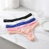 Underpants Men Lace Hollow Thongs Thin Mesh Male Briefs Men's Sheer Lace Panties  Summer