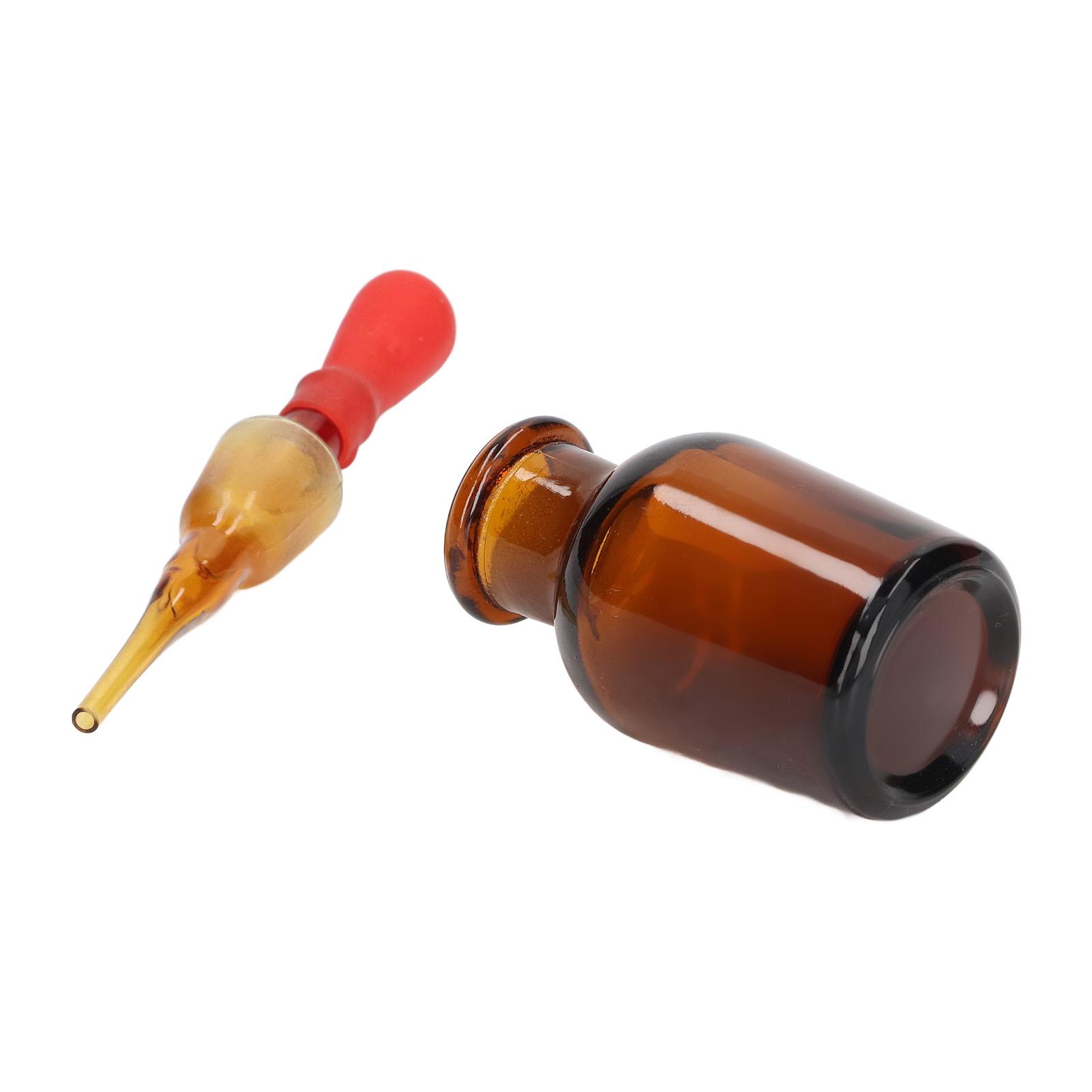 

10 шт. Бутылка-капельница 30 мл вместимостью Резиновая крышка Набор инструментов для лабораторного эксперимента