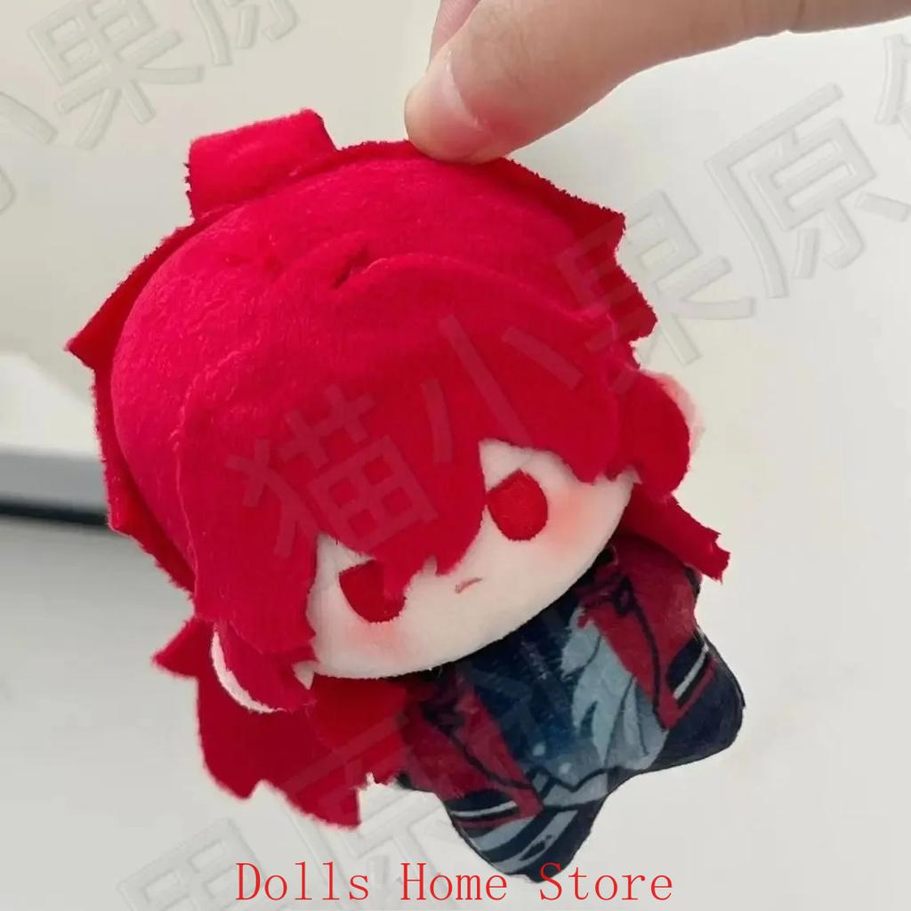Game Genshin Impact Diluc Ragnvindr Cartoon Printed Plush Cotton Starfish Body Cosplay Pendant Cosplay Keychain Gift 10cm