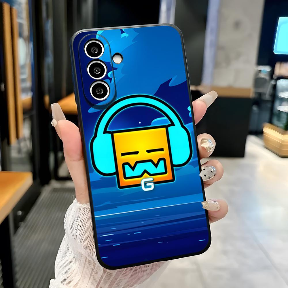 

Ігровий чохол для телефону G-Geometry Dash Для Samsung A25 A13 A33 5G A54 A36 A35 A56 A52 A14 Ударостійкий м який чохол Samsung A21S