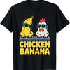 Funny Chicken Banana T Shirt Vintage Graphic Versatile Designer Clothes Comfortable Breathable Casual Streetwear
