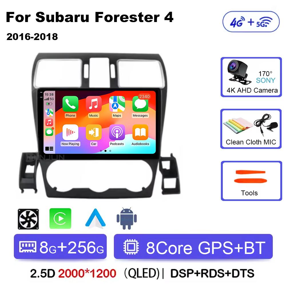 Android 14 Auto Qualcomm Car Radio for Subaru Forester 4 SJ WRX XV 2015 - 2018 Multimidia Player Navigation Head Unit Carplay