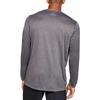 Under Armour Solid Color Logo Print Crew Neck Pullover Long Sleeve T-Shirt Men tops Gray 1305776-090