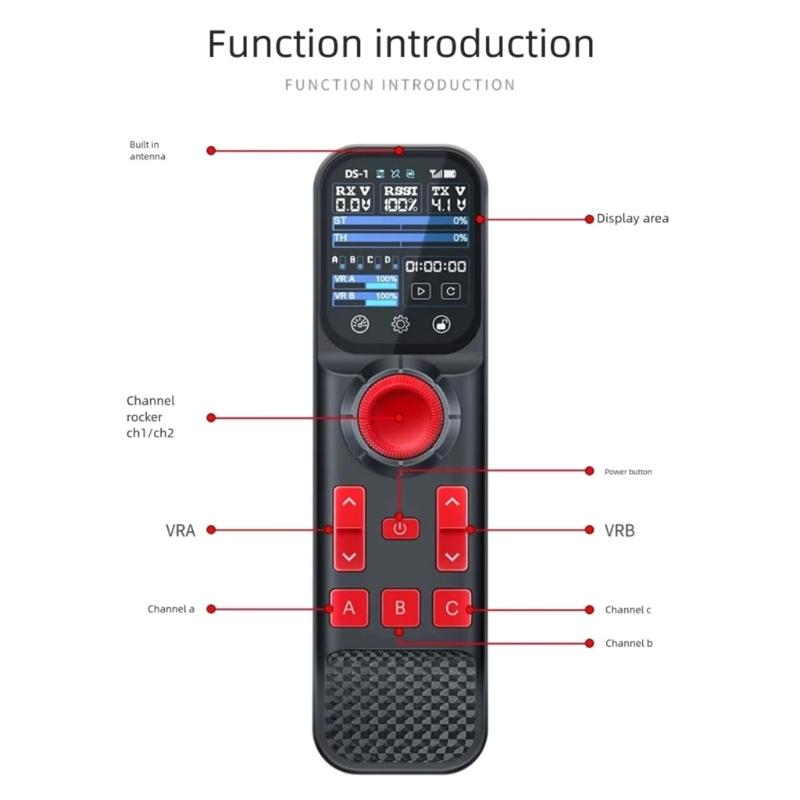 DS800 2.4Ghz 8 Function Wireless Device With F08A Receiver For Miniature Vehicles And Watercrafts